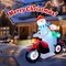 5.7FT Christmas Motorcycle Inflatable Snowman, Blow Up Snowman Father & Son on Motorcycle with Built-in LED Lights & Blower, Christmas Inflatable Outdoor Decoration for Yard Xmas Outside Decor
